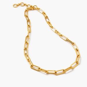Tuckernuck Gold Paperclip Chain Link Necklace